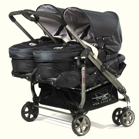 Коляска для двойни HOCO Twin-dem. BabyBrand.ru